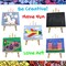 Complete Acrylic Paint Set for Kids, Includes Washable Paints, Storage Bag, Wood Easel, Canvas and More